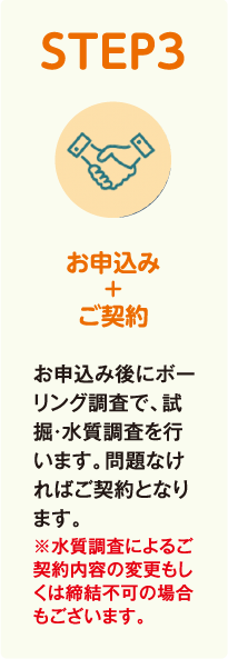 STEP3 お申込み＋ご契約